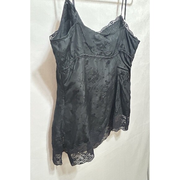 Express Design Studio Womens L Silk Black Floral Camisole - Picture 10 of 13